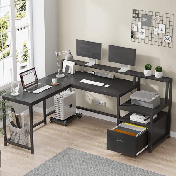 winix air purifier on workdesk