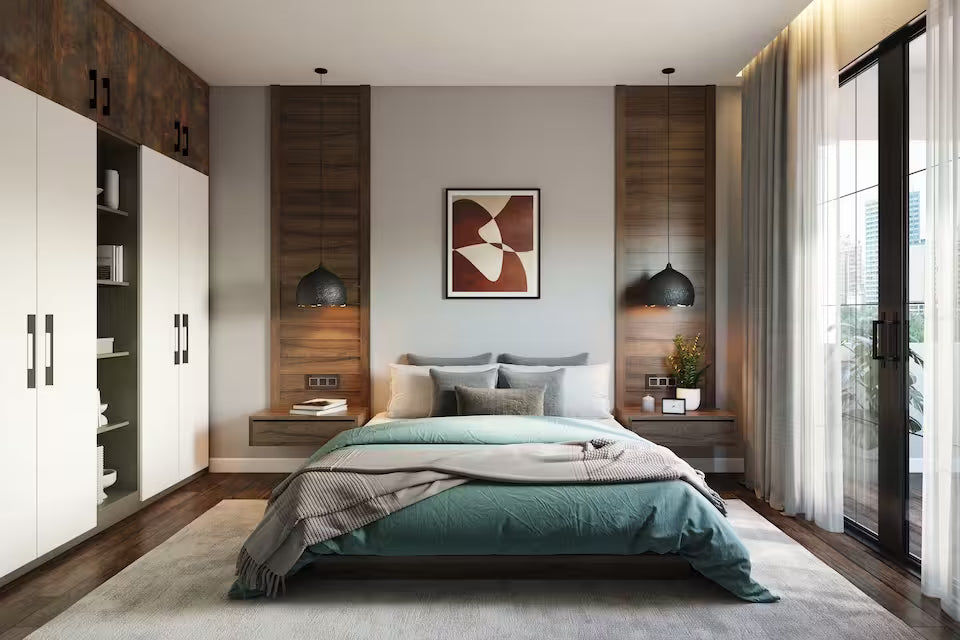 Winix air purifier in bedroom